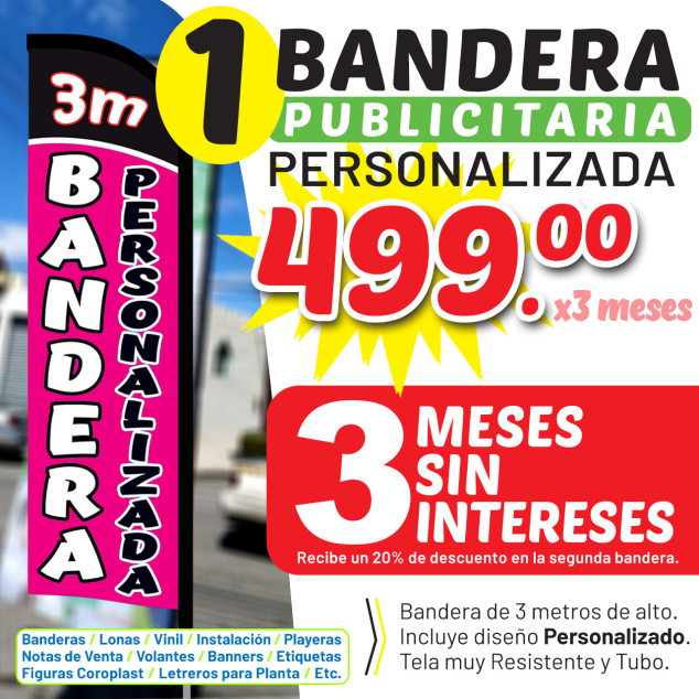 1 Bandera Personalizada
